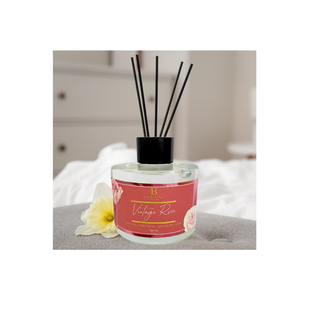 DIFUSOR AMBIENTAL VINTAGE ROSE 150 ML.